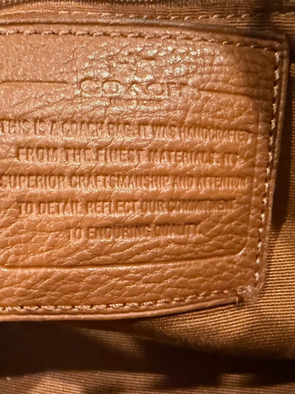 Tan Coach Purse - Picture 2 of 6